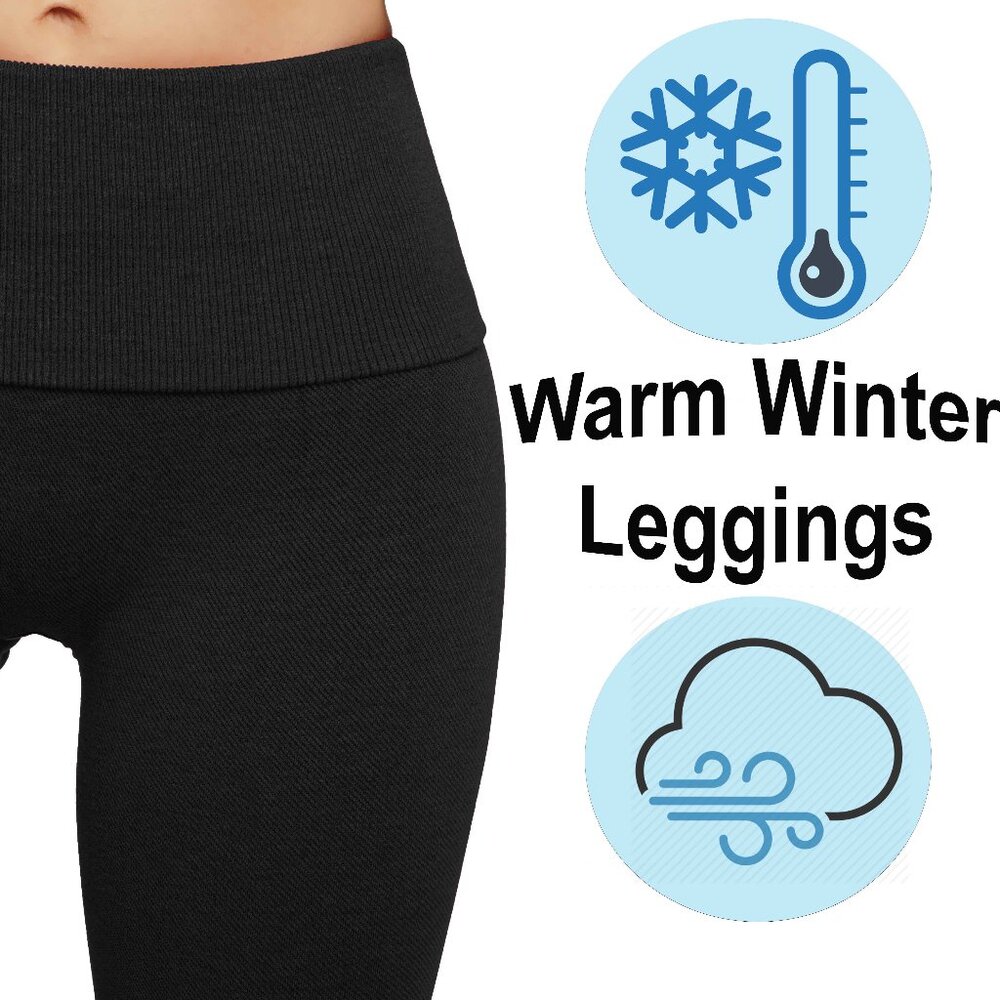French terry winter thick leggings - Picture 4 of 6